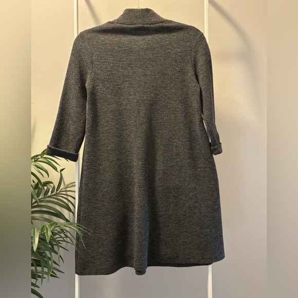 Everly Charcoal Mock Neck Sweater Dress - Picture 9 of 12